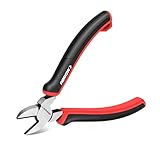 ARROW High Leverage Diagonal Pliers, 6 Inch Wire Cutters with Comfortable TPR Handle, High Carbon Steel Side Cutters for Cutting Wire