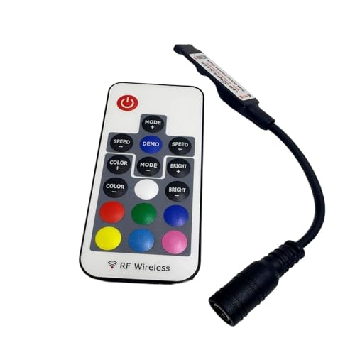 Bande lumineuse de contrôle LED 17 touches USB et contrôleur RVB 5V-24V