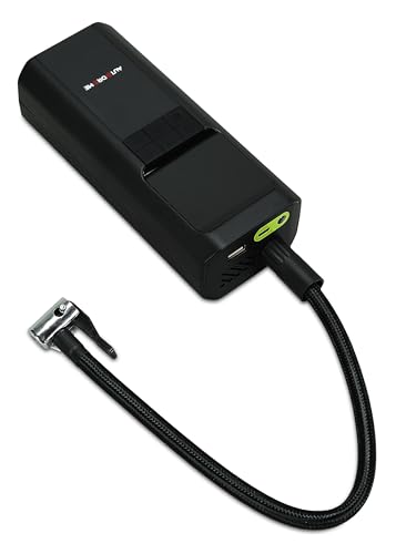 Image of AirMatrix W70 Pro Tyre Inflator 12000mAh Battery, Digital Gauge, Fast Inflation, Max 150 PSI Powerful Cordless Air Pump with Power Bank LED for Car, SUV, Trucks, Bike, Cycle & Sports Balls