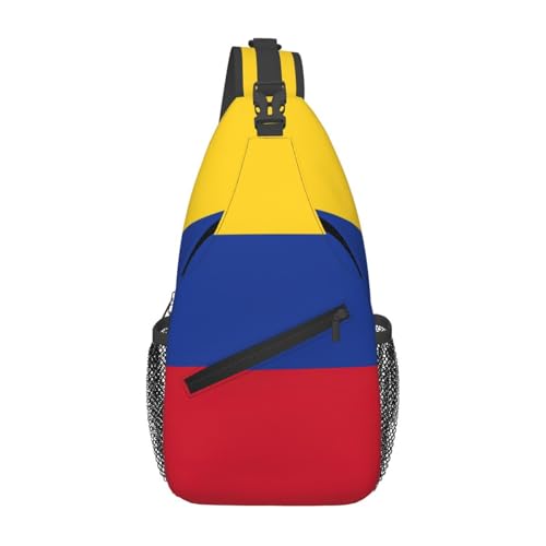 Mochila cruzada de Colombia con estampado unisex para viaje