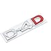 WDTZNP Autocollants d'insigne d'emblème d'autocollant de Voiture de Logo de D4D D-4D, pour Toyota Prado Land Cruiser Fortuner Tundra Vios Harrier Hilux Camry Corolla CHR