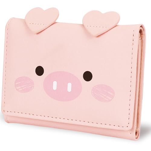 Design portatile: la dimensione del nostro piccolo portafoglio da donna è di 4,1 × 3,1 × 1,5 cm, che è facile da mettere in borsa, borse a tracolla, borse a tracolla o tasche; dì addio ai portafogli ingombranti durante lo shopping, il lavoro, vai a scuola, viaggi