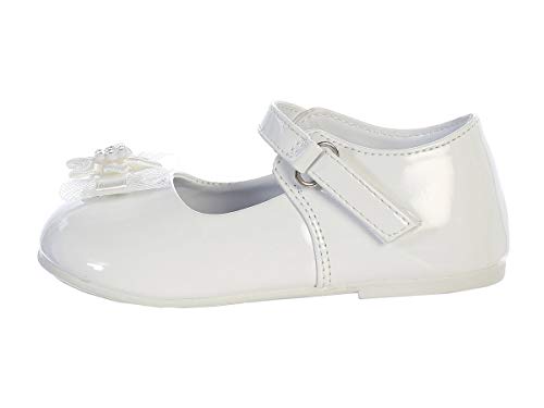 Swea Pea & Lilli Lito Joyce Infant Girls Special Occasion/Christening White/Ivory Shoe with Bow2