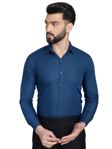 Image of Indian Needle Men's Solid Regular Fit Shirt