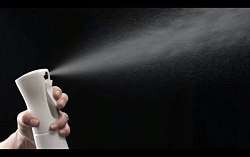 Flairosol Flasche weiß mit Sprühkopf | 300 ml | Kopfüber anwendbar | Feinzerstäuber | Friseurflasche