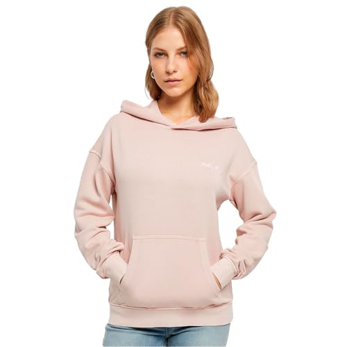 Ladies Small Embroidery Terry Hoody Felpa Pink XL donna con cappuccio rosa