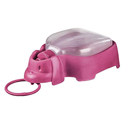 Encontraproduto.com.br - Bebedouro Plástico Portátil Pet Rosa - Sanremo