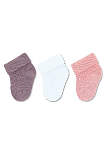 Sterntaler Unisex Kinder Erstlingssöckchen 3er Bambus Socken, Lila, 14