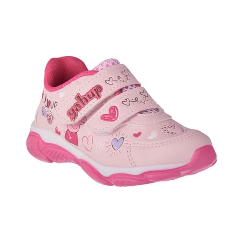 Tênis Infantil Feminino Personagem Minnie Casual Com Luzinha Led Rosa (Rosa, BR, Criança de 9 a 12 a