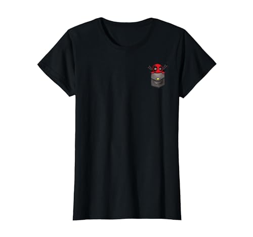 Image of Marvel Deadpool Pocket T-Shirt, Women, Black, Large