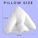 Bedding Home Anti Allergy Back Rest Lumbar Support Reading Pillow, Soft Neck Pillow Back Support Cushion Orthopedic Pillow, Backrest Batwing Triangle Pillow - Image 6