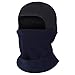 Arcweg Cagoule Balaclava Hiver Thermique Unisexe Souple avec Cordon de Serrage Cache Cou Moto Coupe-Vent avec Capuche Doublé en Polaire pour Course Vélo Ski Bleu Marine