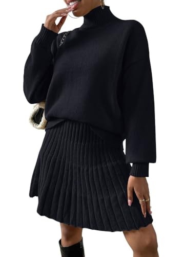 Robe pull col roulé avec mini jupe Onsoyours pour femme