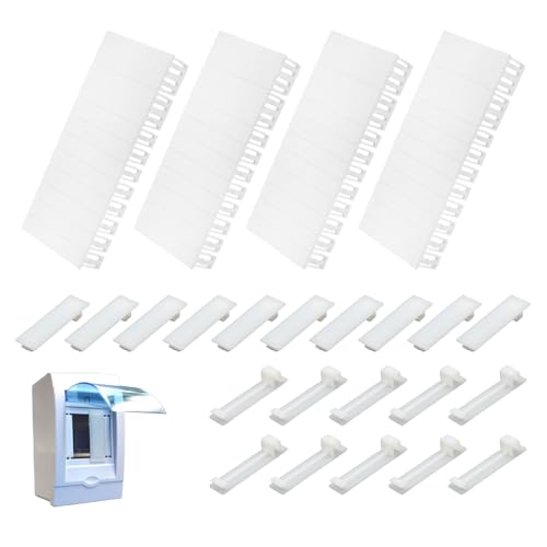 JOVYTH 24 Piezas Cubiertas Modulares para Cuadro Eléctrico, Tapas Ciegas 6TE Ampliables 12TE, Compatibles con F-Tronic Hager Hensel, Obturadores para Caja