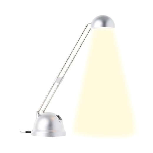 Brilliant Katrina LED Tischleuchte höhenverstellbar schwenkbar titan Büro 600 Lumen, LED integriert