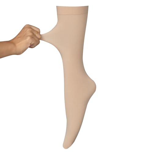 Bestjybt Women's Opaque Stretchy Nylon Knee High Stockings Trouser Socks3