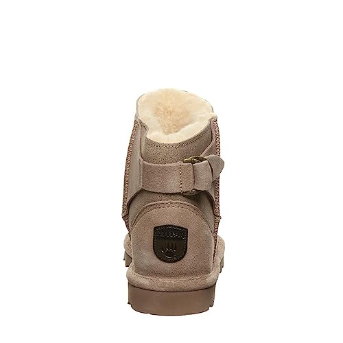 Bearpaw Women's Betty Taupe Caviar Size 9 | Women's Ankle Bootie | Women's Slip On Boot | Comfortable Winter Boot #TOP4