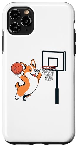 Pembroke Welsh Corgi Playing Sports dog Palying Basketball �X�}�z�P�[�X iPhone 11 Pro Max �p