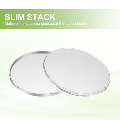 Tapa de lente PATIKIL de metal, 67 mm x 1 mm, universal para filtros, capa protectora de aluminio para cámaras, tapa delgada para apilamiento de filtros circulares, color plateado miniatura 5