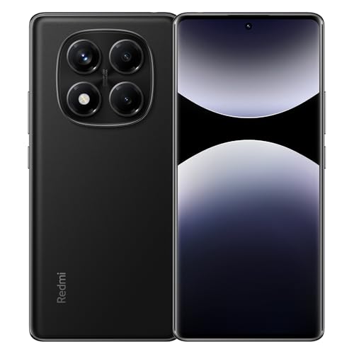 Xiaomi Redmi Note 14 Pro 5G + 4G LTE (for Tmobile Mint Tello & Global) (256GB + 8GB) NFC 6.67″ 120Hz 200MP Pro AI Camera Model 24090RA29G Unlocked Dual Sim (Midnight Black)