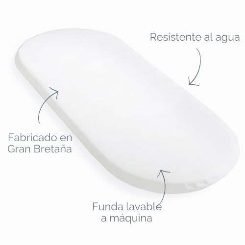 Colchón Clair de Lune Moses mattress-p blanco para capazo transpirable de bebé 3