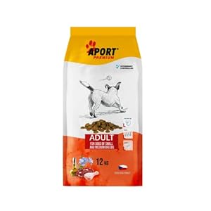 Aport Premium – Nourriture pour Chiens pour Races de Petite ou Moyenne Taille, Formule idéale pour la santé des articulations et de la Peau à Base de Porc et de volaille, pour Adultes – 12 kg