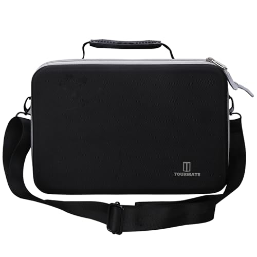 Image of Tourmate Hard Document Scanner Carrying Case for Plustek Photo Scanner - ephoto Z300, Scan 4x6 Photo in 2sec, Auto Crop and Deskew CCD Sensor, Protective Carrying Storage Bag(ONLY CASE) (Black + Gray)