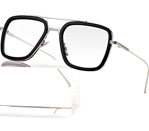 Image of Spider Man Glasses Vintage Square Metal Frame for Men Women Sunglasses Classic Downey Iron Man Tony Stark Shades (Men, Women)