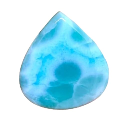 Larimar naturel taillé poire pour créer un pendentif bohème fait main