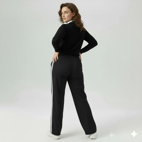 Image of Women's Top & Jogger Set | Stylish Co-Ord Set for Women |Top & High Waist Jogger Pants Set for Ladies | Stretchable Cotton Gym Wear, Activewear & Loungewear Tracksuit|women top jogger set