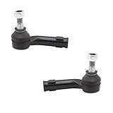 TRQ Outer Driver and Passenger Side Tie Rod Set 2 Piece Compatible with 2011-2019 Ford Fiesta 2018 Ford EcoSport To 8/06/18 Production Date