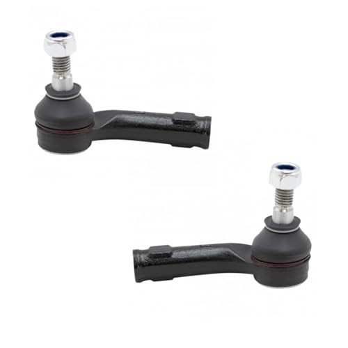 TRQ Outer Driver and Passenger Side Tie Rod Set 2 Piece Compatible with 2011-2019 Ford Fiesta 2018 Ford EcoSport To 8/06/18 Production Date