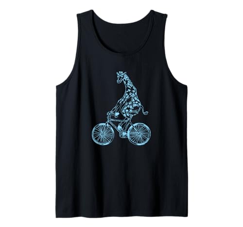 Girafe Vélo Drôle Motard Animal Vélo Cool Vélo Débardeur