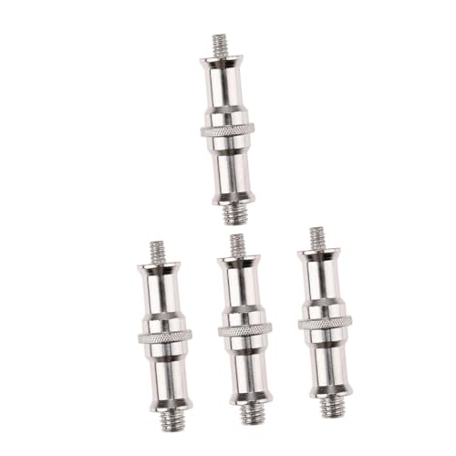 GAROZATION 4pcs 1/4 to 3/8 Threaded Screw Adapter for Strobe Light Stand Accessory
