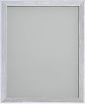 Frame Company Hawthorn Range Wooden Photo Frame, Silver Grey, 18x14 Inch *Choice of Colours and Sizes* Fitted with Real Glass