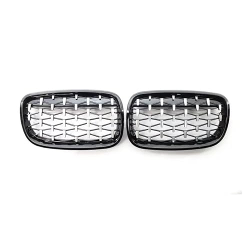 Parrilla delantera cromada negra estilo diamante para X5 E70 y X6 E71, acabado exclusivo