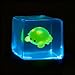 Fidget Squishy Stress Cube Toys, Glow in The Dark with Cute Crab, Stress Relief Toy for Kids & Adults Holiday Presents, Gifts for Halloween and Christmas
