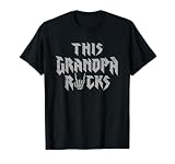 This Grandpa Rocks Rock Music Lover Grandfather T-Shirt