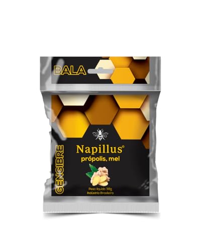Napillus Ginger, Honey & Propolis Lozenges 10 Lozenges Total | All-Natural, Preservative-Free, Gluten-Free | Soothes Throat & Supports Immunity