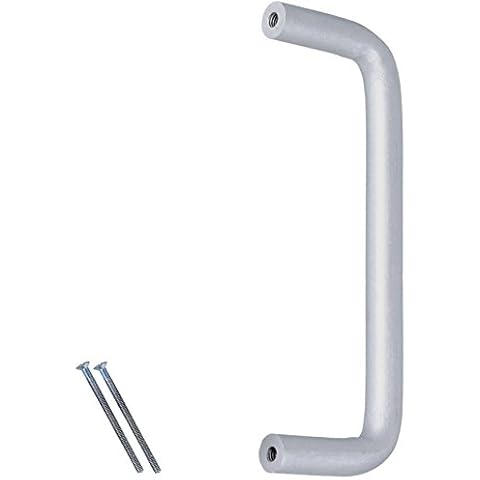 White Hinge Aluminium D Pull Handles 100mm Cover