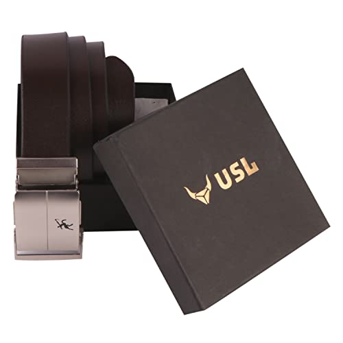 Image of USL Mens Leather Belt | Leather Belt For Men | Formal Mens Leather Belt