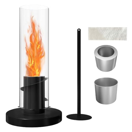 keloppasit Lámpara de Mesa | Chimenea de Llama Giratoria | Decoración De Mesa Regalo Para Estrenar Casa Dormitorio Noches De Cine Lámpara De
