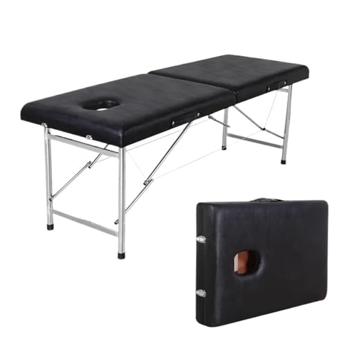 Portable Massage Bed,Portable Massage Bed Foldable Massage Beds Professional Beautician Stretcher Beauty Table Economic Portable Cosmetology Couch Clinic Folding(180X60CM Brown) - Image 5