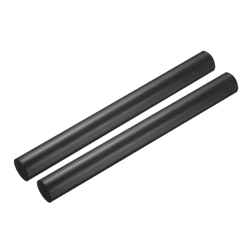 Tiges rondes en plastique ABS noir MECCANIXITY 3cm x 30.5cm isolantes pour modélisme