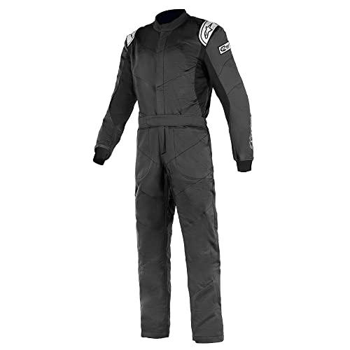 Alpinestars Knoxville V2 Suit 3 Layer Boot Cut SFI3-2 A/5 - size 66 - Black/White (3355921-12-66)