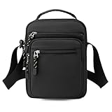 ショルダーポーチ ショルダーバッグ メンズ 斜めがけ ポーチ スマホ 大容量 軽量 縦型 A5 黒