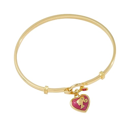 Alex and Ani Barbie™ Silhouette Heart Charm Tension Bangle