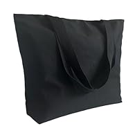 Perfect Size: This canvas tote bag measures: 21.6''Lx5.9''W x15.7''H (55cm x 15cm x 40cm), and a shoulder strap approximately 30cm hight.large capacity provides ample room for all your essentials. Which can easily hold books,documents, cosmetics, toi...