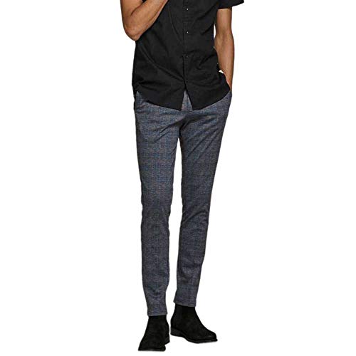 JACK & JONES Herren Jjimarco Jjphil Jersey Nor Dg Check Noos Hose, Dark...