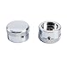 OVSAL 2PCS Electric Bass Guitar Metal Knobs Zinc Alloy Volume Tone Control knobs Compatible with Fender Strat Telecaster Les Paul Electric Guitar or Bass Replacement Parts（Chrome）